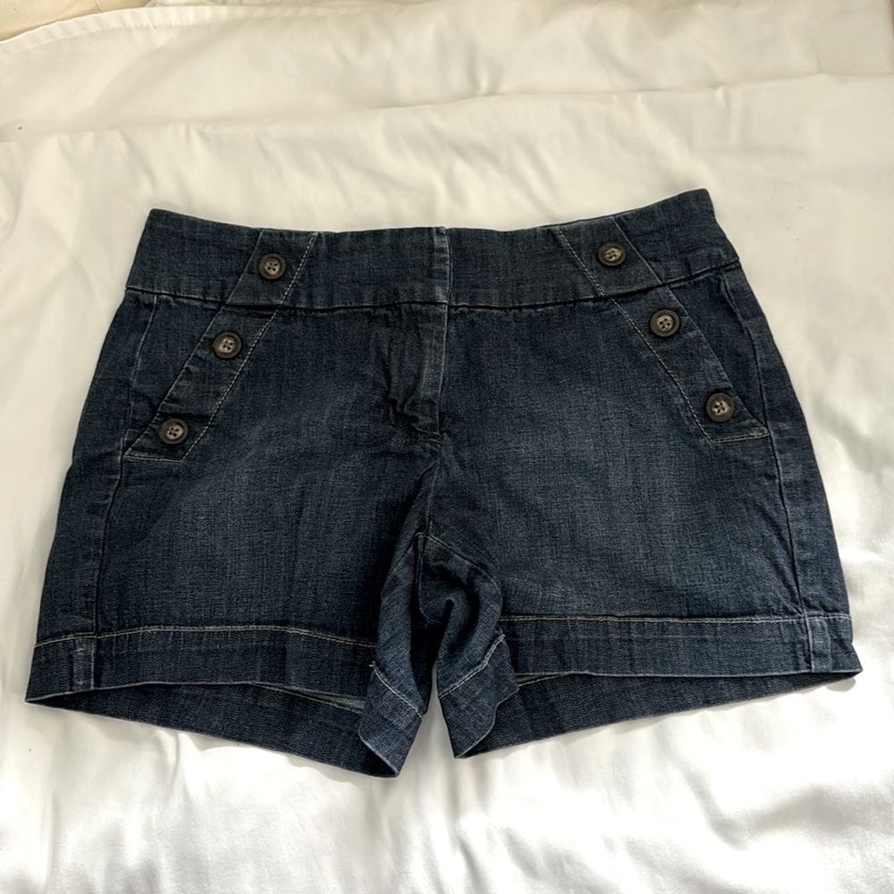 Ladies nautical denim shorts size 4